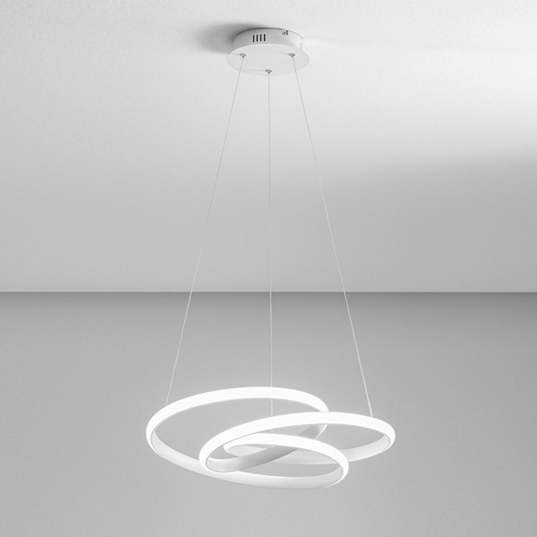 Diva S/S Suspension Lamp Gea Luce with aluminum frame / Vellini