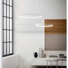 Lampe à suspension simple Erika Gea Luce avec cadre en aluminium / Vellini