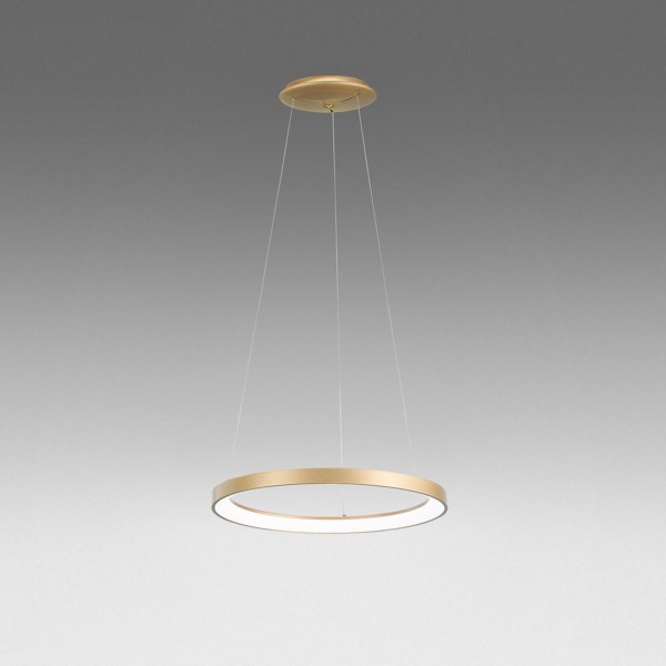 Krizia S/M Suspension Lamp Gea Luce with aluminum frame / Vellini