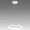 Krizia S/M Suspension Lamp Gea Luce with aluminum frame / Vellini