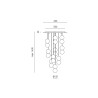 Sfera S/10 Lampe à Suspension Gea Luce structure en métal / Vellini