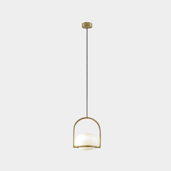 Coco Single Pendant Lamp Leds C4 metal structure and polycarbonate / Vellini diffuser