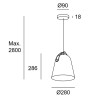 Napa Big Pendant Lamp Leds C4 metal structure / Vellini