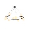 Bowling Ø 108 cm Suspension Lamp Redo Group metal structure and blown glass diffuser