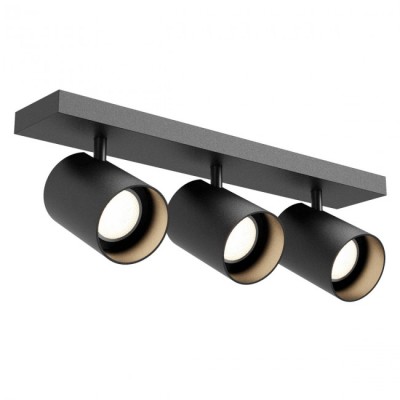 Applique/plafonnier Corinth 3 spots structure en métal et aluminium 7W GU10