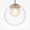 Basic Form Ø 20 cm Maytoni pendant lamp in metal and glass diffuser