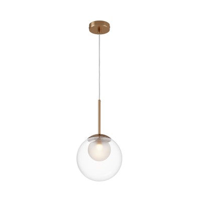 Suspension Basic Form Ø 20 cm Maytoni en métal et diffuseur en verre