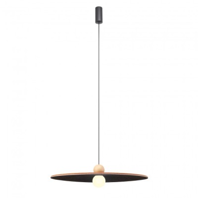Nuwa lampada a sospensione fonoassorbente struttura in alluminio e metallo e diffusore in feltro Led 7W