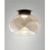 Brena Ø 33 cm Ceiling Lamp Fabas Luce in metal and glass diffuser / Vellini