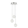 Lampe à suspension Diamond SP3 Ideal Lux en acrylique transparent / Vellini