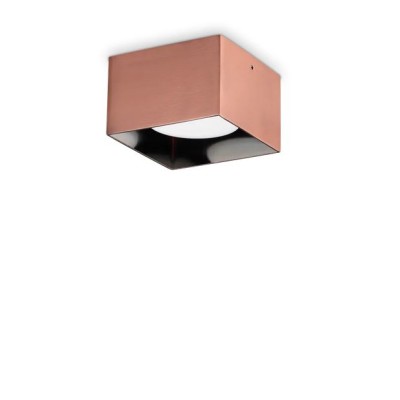 Spike PL1 Square Ceiling Lamp Ideal Lux metal frame / Vellini