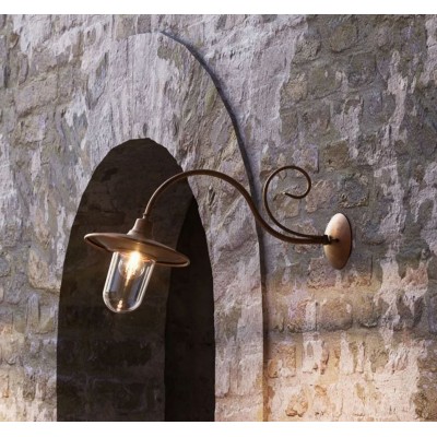 Barchessa 220.26 Grande Lampada da Parete per esterno IP44 Il Fanale in ottone e rame / Vellini
