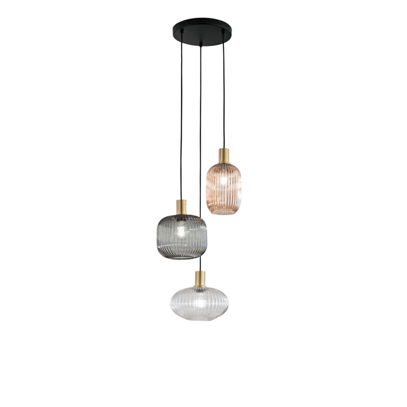 Egadi S3 Lampada a Sospensione Fan Europe diffusore in vetro