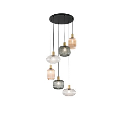 Egadi S6 Pendant Lamp Fan Europe glass diffuser