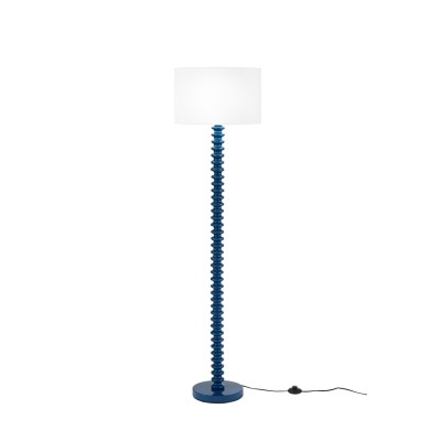 Sultan Fan Europe Floor Lamp in metal with fabric shade