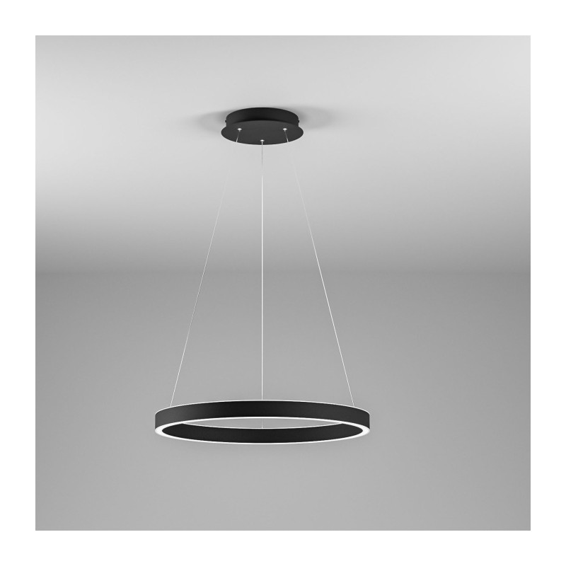 Criseide S/P cerchio Ø 60 cm Lampada a Sospensione Gea Luce montatura in alluminio / Vellini