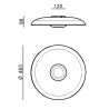 Basin Wall/Ceiling Lamp Linea Light aluminum structure / Vellini