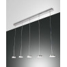 Dunk 5 lights Fabas Luce pendant lamp in metal and methacrylate / Vellini