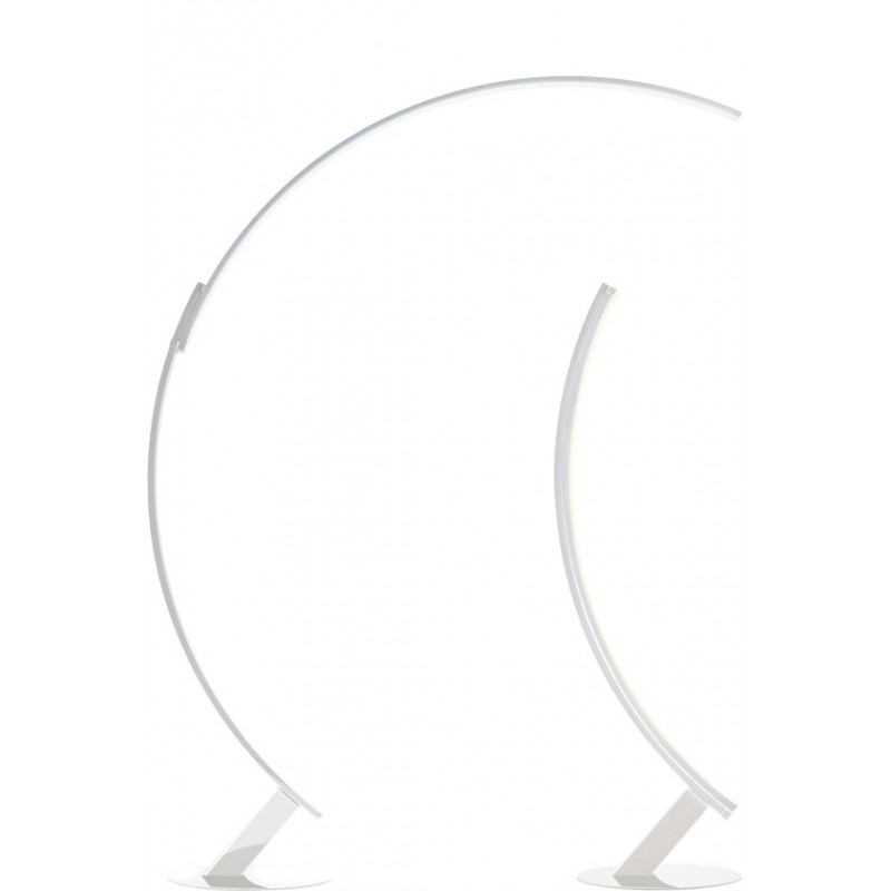 Kyudo Arc Floor Lamp KDLN in glossy painted extruded aluminum / Vellini