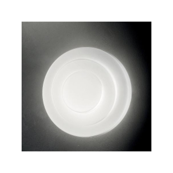 Loop-Line PL 60 Ceiling lamp in satin white, hand-blown glass