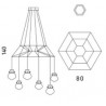 Hanging Lamp Sillux LIGHT HEART SP 8/295 / Vellini