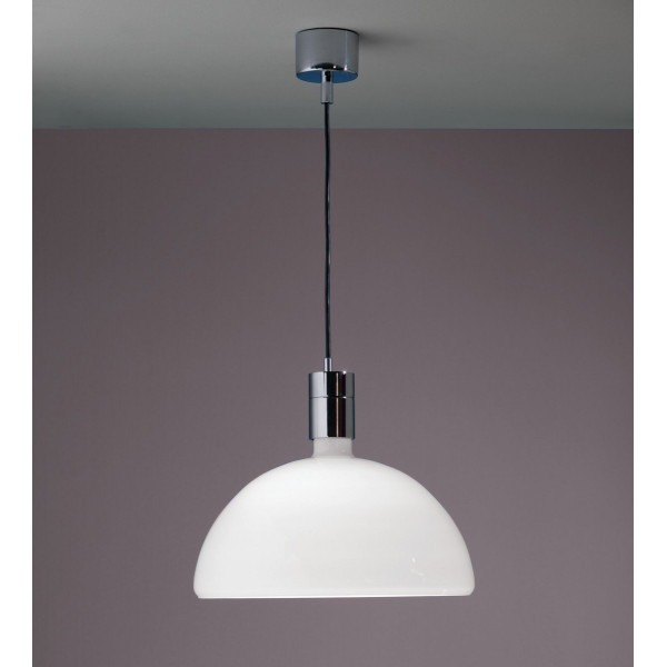 AM4C Suspension lamp diffuser in opal white glass 250W E27