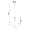 Bon Ton 40 Suspension Lamp Il Fanale in aluminum / Vellini