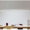 Ellisse Major Downlight Suspension lamp in extruded painted aluminum and opalin diffuser Led 66W 3000K