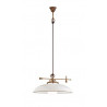 Country D. 49,5 Suspension lamp in brass with white blown glass 77W E27