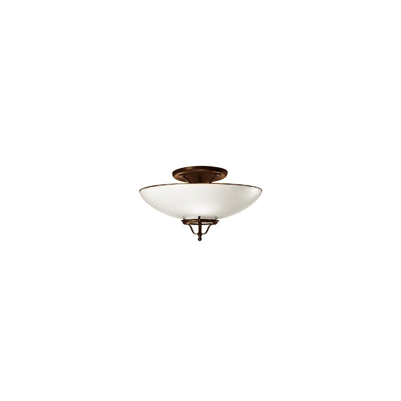 Country 080.02 Big ceiling lamp in brass and white