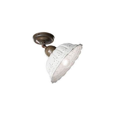 Anita 061.23 traf. c/snodo ceiling lamp in ceramic and brass 46W E27