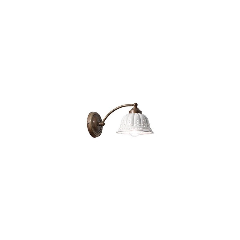 Anita curvo Wall lamp in ceramic 46W E14