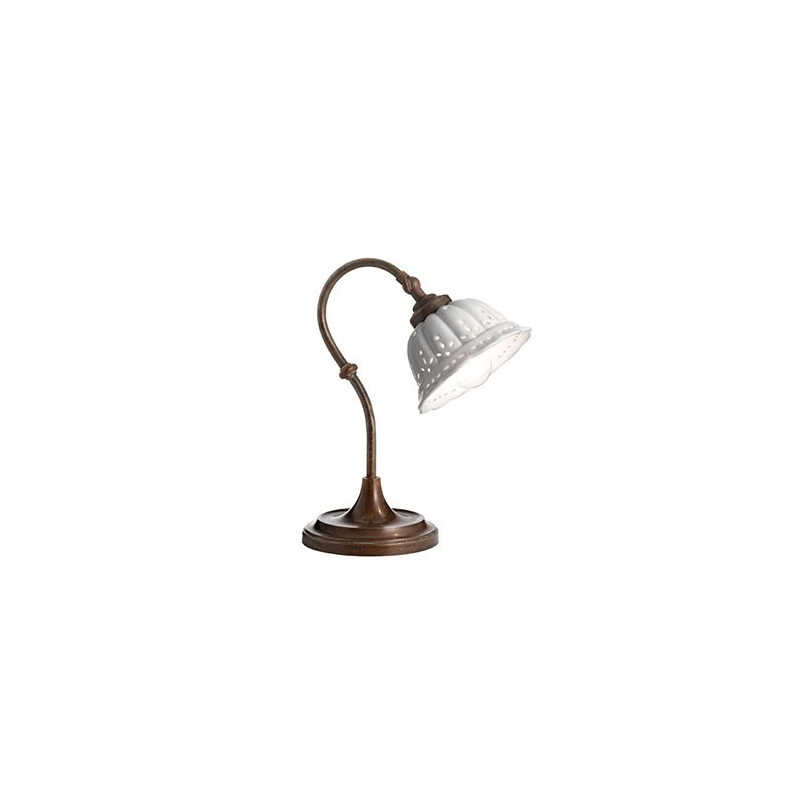 Anita 061.52 Lampe de table Il Fanale en céramique et laiton / Vellini