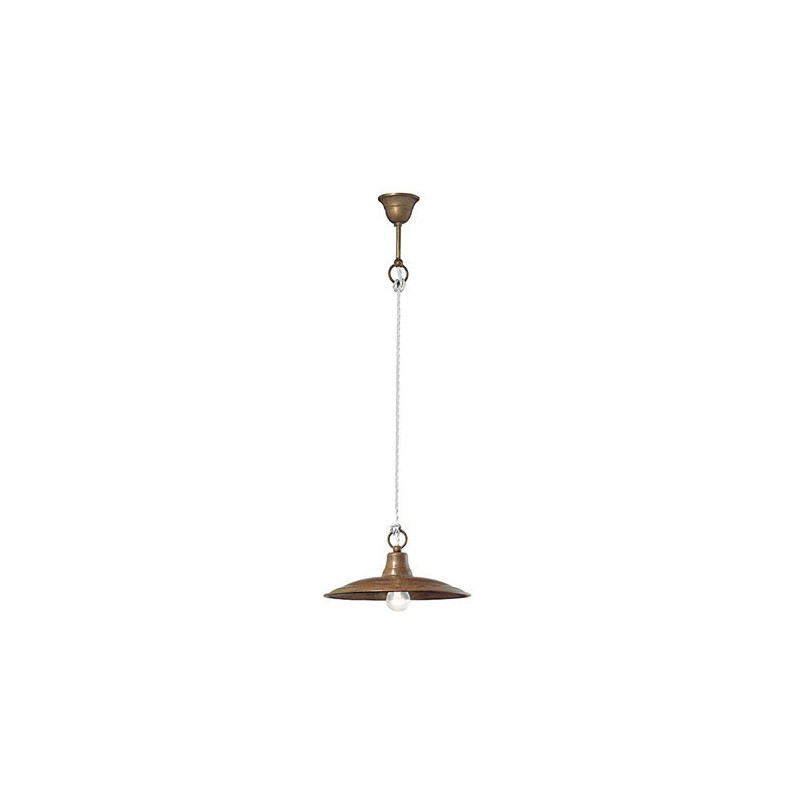Barchessa 220.11 Large suspension lamp in brass