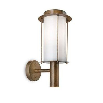 Loggia 264.01 for outdoor wall lamp IP44 in antiqued brass 46W E27