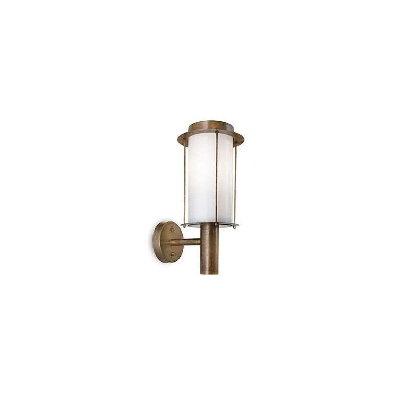 Loggia outdoor Wall lamp IP44 in antique brass 46W E27