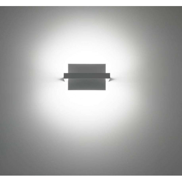 Tablet W1 Small Wall lamp brass frame and PMMA diffuser Led 5W 3000K